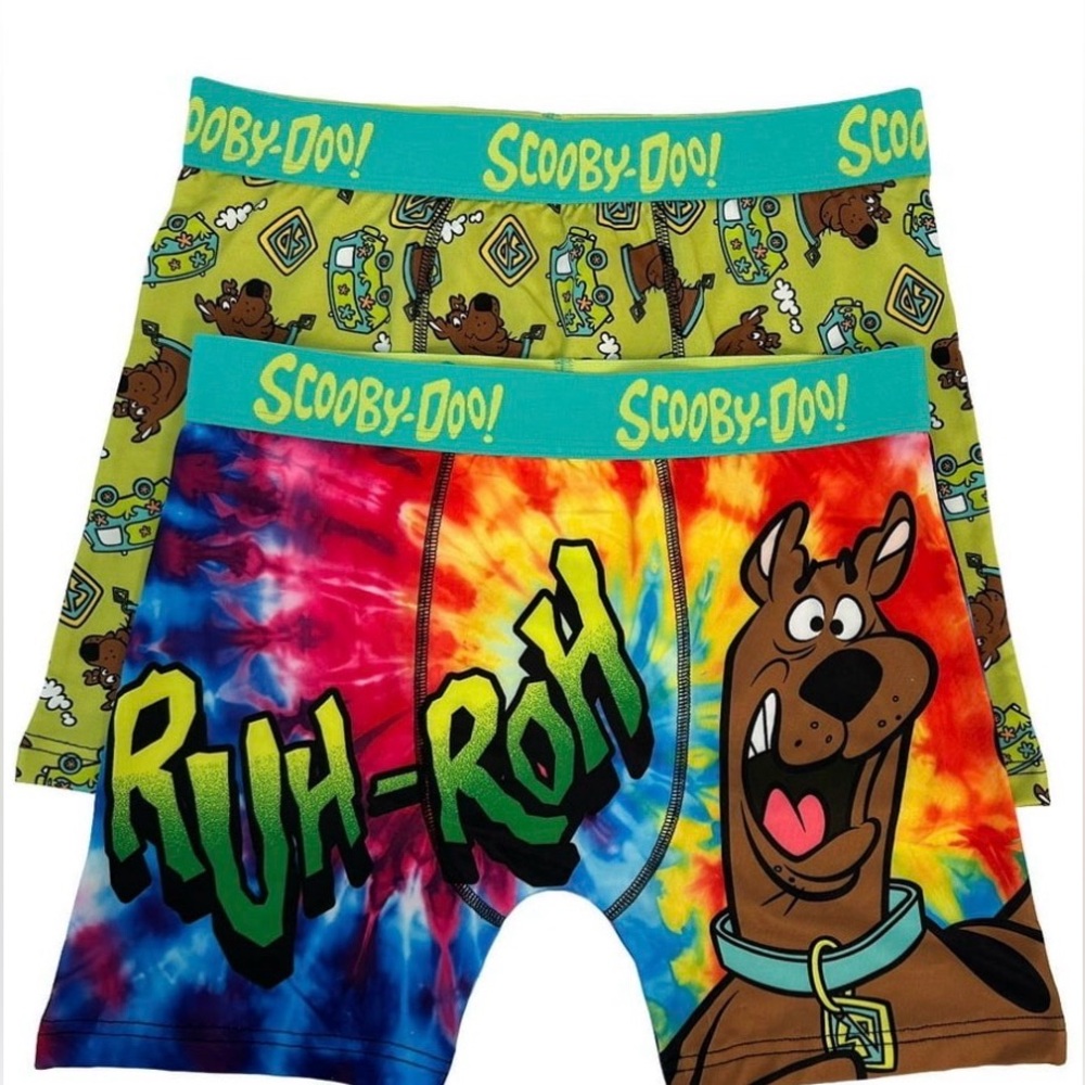 Men’s Scooby Doo Boxer Briefs 2 Ultra Soft Extra Large Underwear New Without Tag